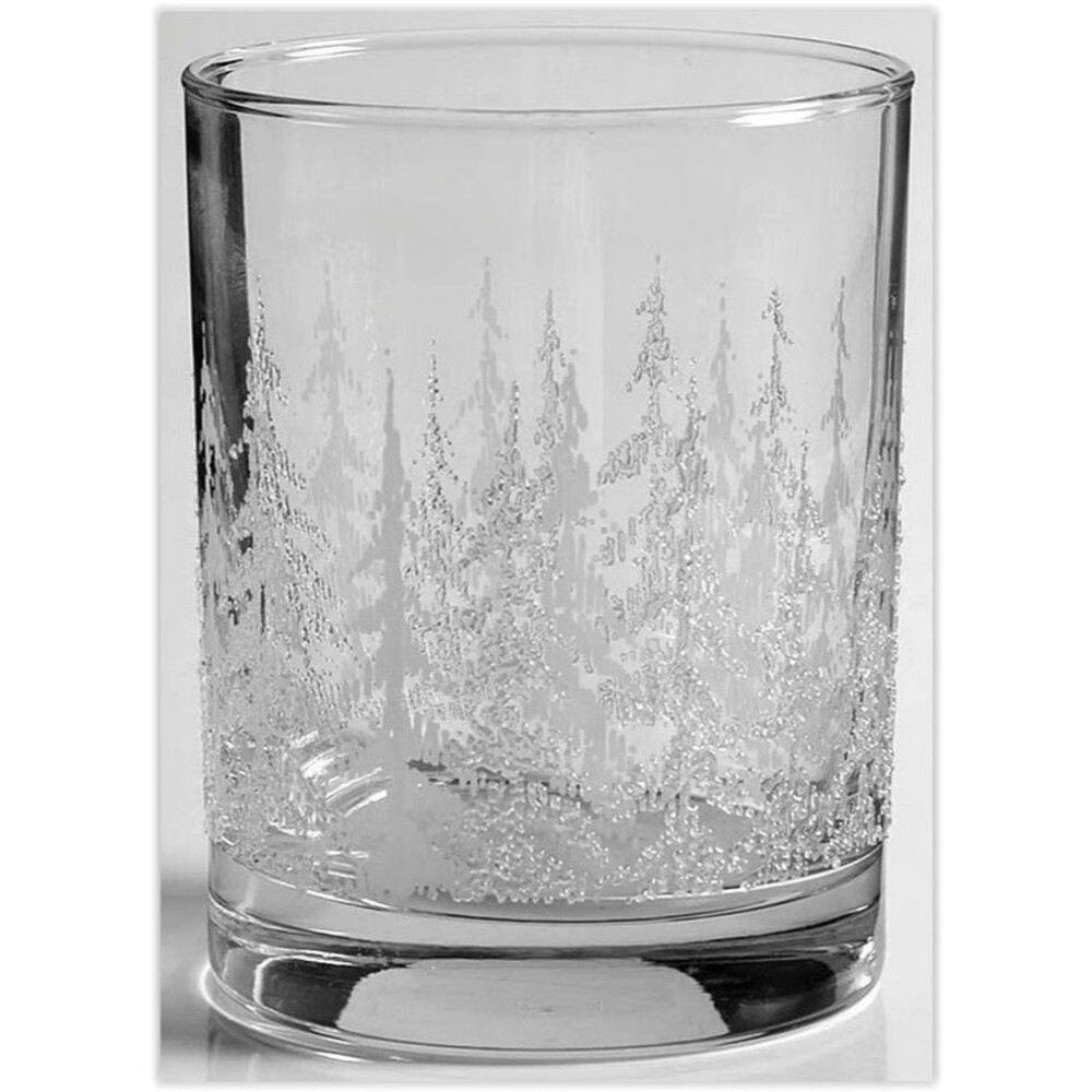 Vintage Libbey Glasses Frosty Pines textured Whiskey, Coffee Mugs